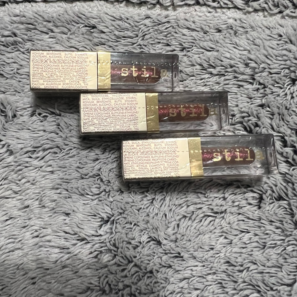 Stila Beauty Boss Lip Gloss-Elevator Pitch-Deluxe Size-Set of 3